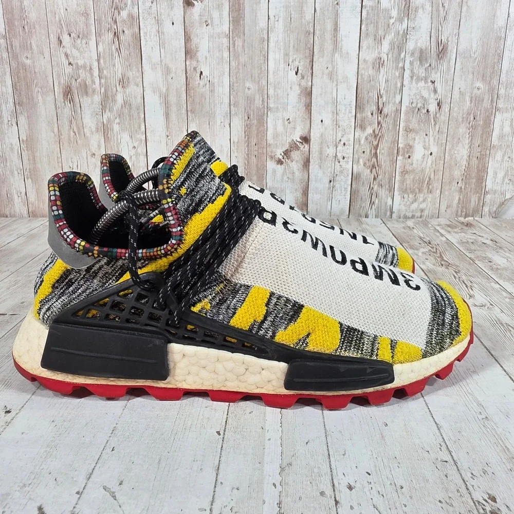 Adidas Pharrell Williams Solar Hu NMD Mother Yellow Black BB9527 Mens 10